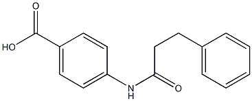 4-[(3-phenylpropanoyl)amino]benzoic acid Struktur