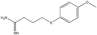 4-[(4-methoxyphenyl)sulfanyl]butanimidamide Struktur