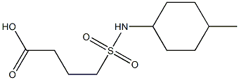 4-[(4-methylcyclohexyl)sulfamoyl]butanoic acid Struktur