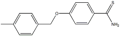 4-[(4-methylphenyl)methoxy]benzene-1-carbothioamide Struktur