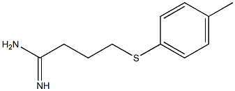 4-[(4-methylphenyl)sulfanyl]butanimidamide Struktur