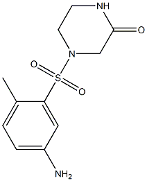 4-[(5-amino-2-methylbenzene)sulfonyl]piperazin-2-one Struktur