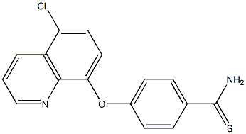 4-[(5-chloroquinolin-8-yl)oxy]benzene-1-carbothioamide Struktur