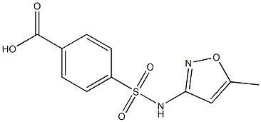 4-[(5-methyl-1,2-oxazol-3-yl)sulfamoyl]benzoic acid Struktur