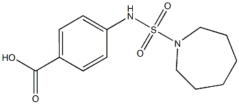 4-[(azepane-1-sulfonyl)amino]benzoic acid Struktur