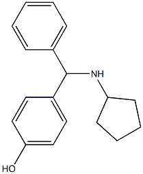 4-[(cyclopentylamino)(phenyl)methyl]phenol Struktur