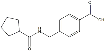 4-[(cyclopentylformamido)methyl]benzoic acid Struktur