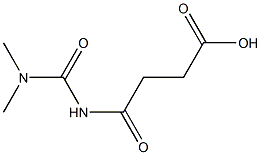 4-[(dimethylcarbamoyl)amino]-4-oxobutanoic acid Struktur