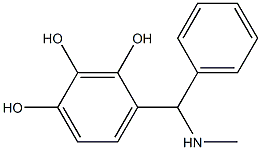 4-[(methylamino)(phenyl)methyl]benzene-1,2,3-triol Struktur