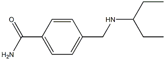 4-[(pentan-3-ylamino)methyl]benzamide Struktur