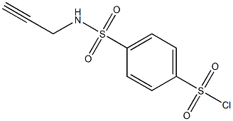 4-[(prop-2-ynylamino)sulfonyl]benzenesulfonyl chloride Struktur