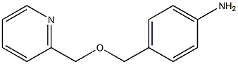 4-[(pyridin-2-ylmethoxy)methyl]aniline Struktur