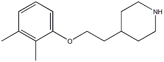 4-[2-(2,3-dimethylphenoxy)ethyl]piperidine Struktur