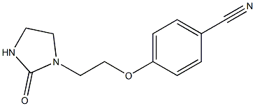 4-[2-(2-oxoimidazolidin-1-yl)ethoxy]benzonitrile Struktur