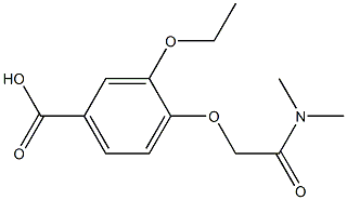 4-[2-(dimethylamino)-2-oxoethoxy]-3-ethoxybenzoic acid Struktur