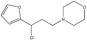 4-[3-chloro-3-(2-furyl)propyl]morpholine Struktur