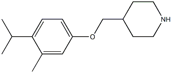 4-[3-methyl-4-(propan-2-yl)phenoxymethyl]piperidine Struktur