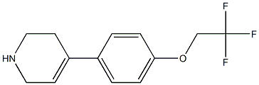 4-[4-(2,2,2-trifluoroethoxy)phenyl]-1,2,3,6-tetrahydropyridine Struktur