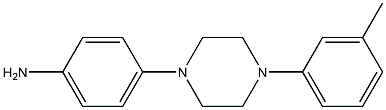 4-[4-(3-methylphenyl)piperazin-1-yl]aniline Struktur