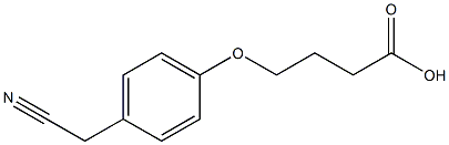 4-[4-(cyanomethyl)phenoxy]butanoic acid Struktur