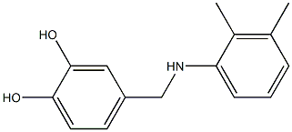 4-{[(2,3-dimethylphenyl)amino]methyl}benzene-1,2-diol Struktur