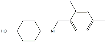 4-{[(2,4-dimethylphenyl)methyl]amino}cyclohexan-1-ol Struktur