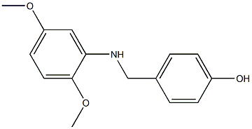 4-{[(2,5-dimethoxyphenyl)amino]methyl}phenol Struktur