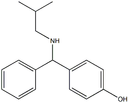 4-{[(2-methylpropyl)amino](phenyl)methyl}phenol Struktur