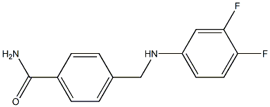 4-{[(3,4-difluorophenyl)amino]methyl}benzamide Struktur