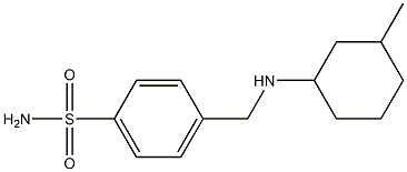 4-{[(3-methylcyclohexyl)amino]methyl}benzene-1-sulfonamide Struktur