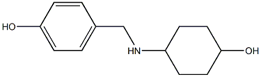 4-{[(4-hydroxycyclohexyl)amino]methyl}phenol Struktur