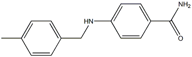 4-{[(4-methylphenyl)methyl]amino}benzamide Struktur