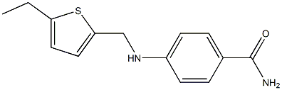 4-{[(5-ethylthiophen-2-yl)methyl]amino}benzamide Struktur