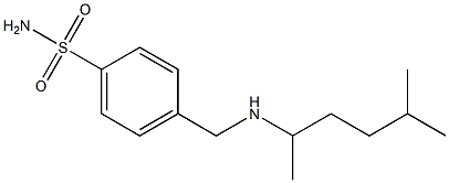 4-{[(5-methylhexan-2-yl)amino]methyl}benzene-1-sulfonamide Struktur