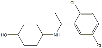 4-{[1-(2,5-dichlorophenyl)ethyl]amino}cyclohexan-1-ol Struktur