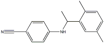 4-{[1-(2,5-dimethylphenyl)ethyl]amino}benzonitrile Struktur