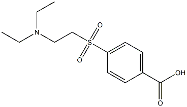 4-{[2-(diethylamino)ethyl]sulfonyl}benzoic acid Struktur