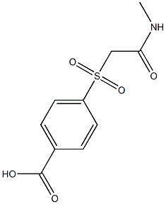 4-{[2-(methylamino)-2-oxoethyl]sulfonyl}benzoic acid Struktur