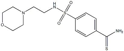 4-{[2-(morpholin-4-yl)ethyl]sulfamoyl}benzene-1-carbothioamide Struktur