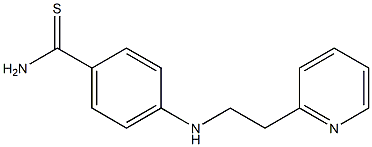 4-{[2-(pyridin-2-yl)ethyl]amino}benzene-1-carbothioamide Struktur