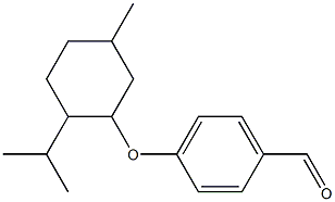 4-{[5-methyl-2-(propan-2-yl)cyclohexyl]oxy}benzaldehyde Struktur