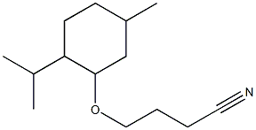 4-{[5-methyl-2-(propan-2-yl)cyclohexyl]oxy}butanenitrile Struktur