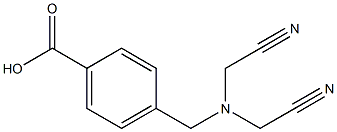 4-{[bis(cyanomethyl)amino]methyl}benzoic acid Struktur