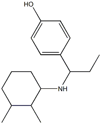 4-{1-[(2,3-dimethylcyclohexyl)amino]propyl}phenol Struktur