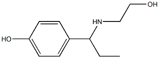 4-{1-[(2-hydroxyethyl)amino]propyl}phenol Struktur