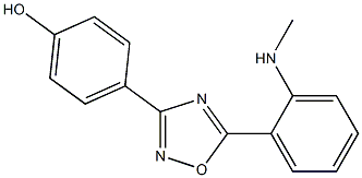 4-{5-[2-(methylamino)phenyl]-1,2,4-oxadiazol-3-yl}phenol Struktur