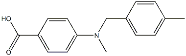 4-{methyl[(4-methylphenyl)methyl]amino}benzoic acid Struktur