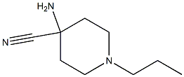 4-amino-1-propylpiperidine-4-carbonitrile Struktur