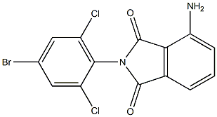 4-amino-2-(4-bromo-2,6-dichlorophenyl)-2,3-dihydro-1H-isoindole-1,3-dione Struktur