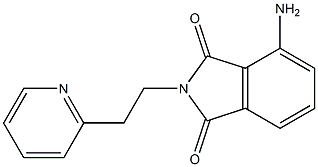 4-amino-2-[2-(pyridin-2-yl)ethyl]-2,3-dihydro-1H-isoindole-1,3-dione Struktur